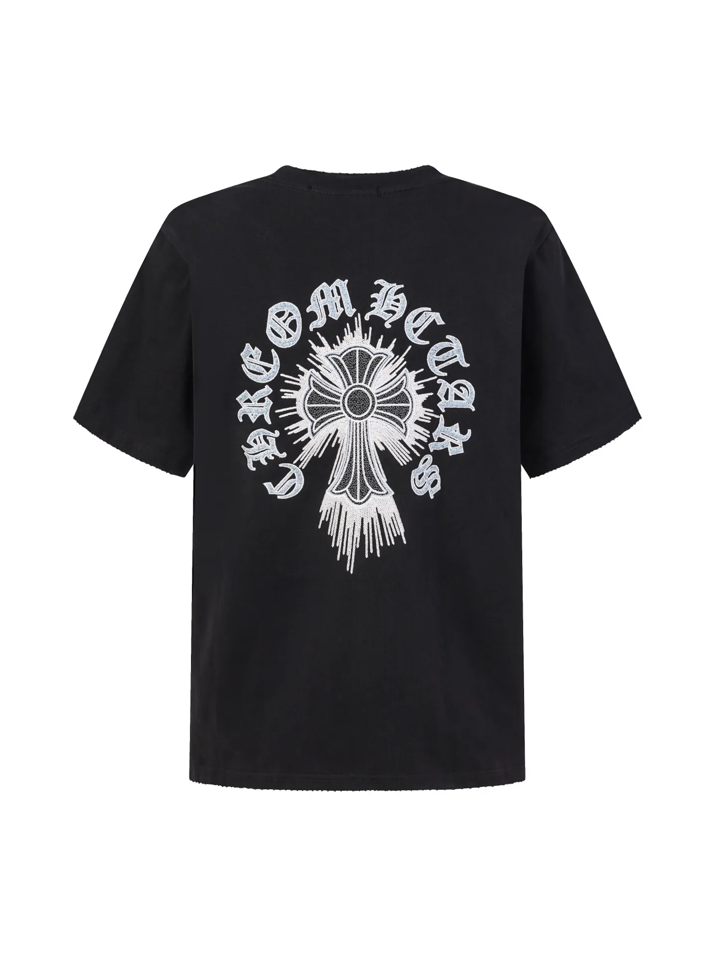 【 】 Chrome Hearts/ T 32 ， ， ， ！！ ， ！ # ， ； 。 oversize ， ！ ， ！ “ ” 💏 :Black White Size:S-XL